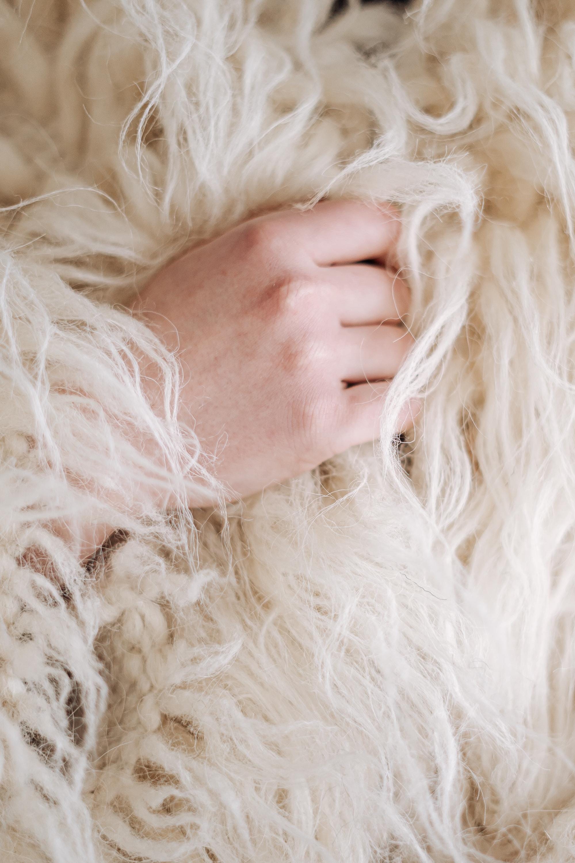 Handwoven Short Shaggy Wool Jacket: Oversized Carpathian Coat - Etsy