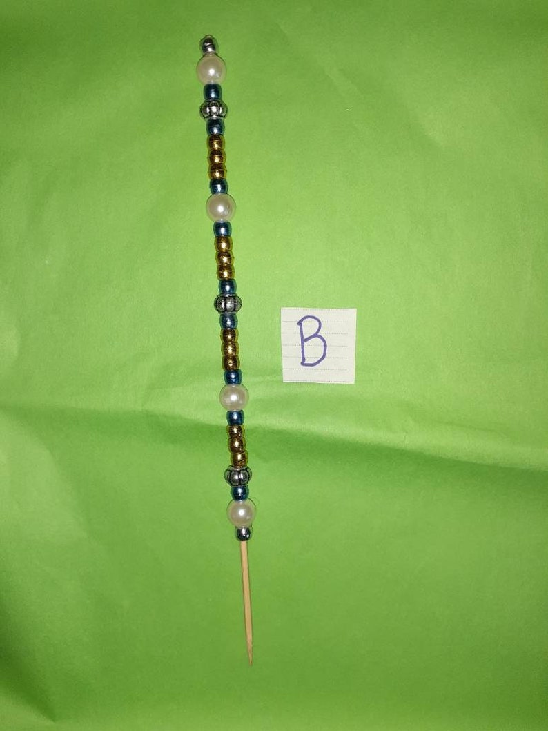 Beaded Plant Garden Stakes Decorative Garden Accessories Etsy