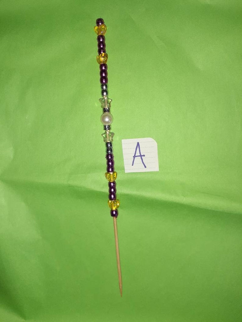 Beaded Plant Garden Stakes Decorative Garden Accessories Etsy