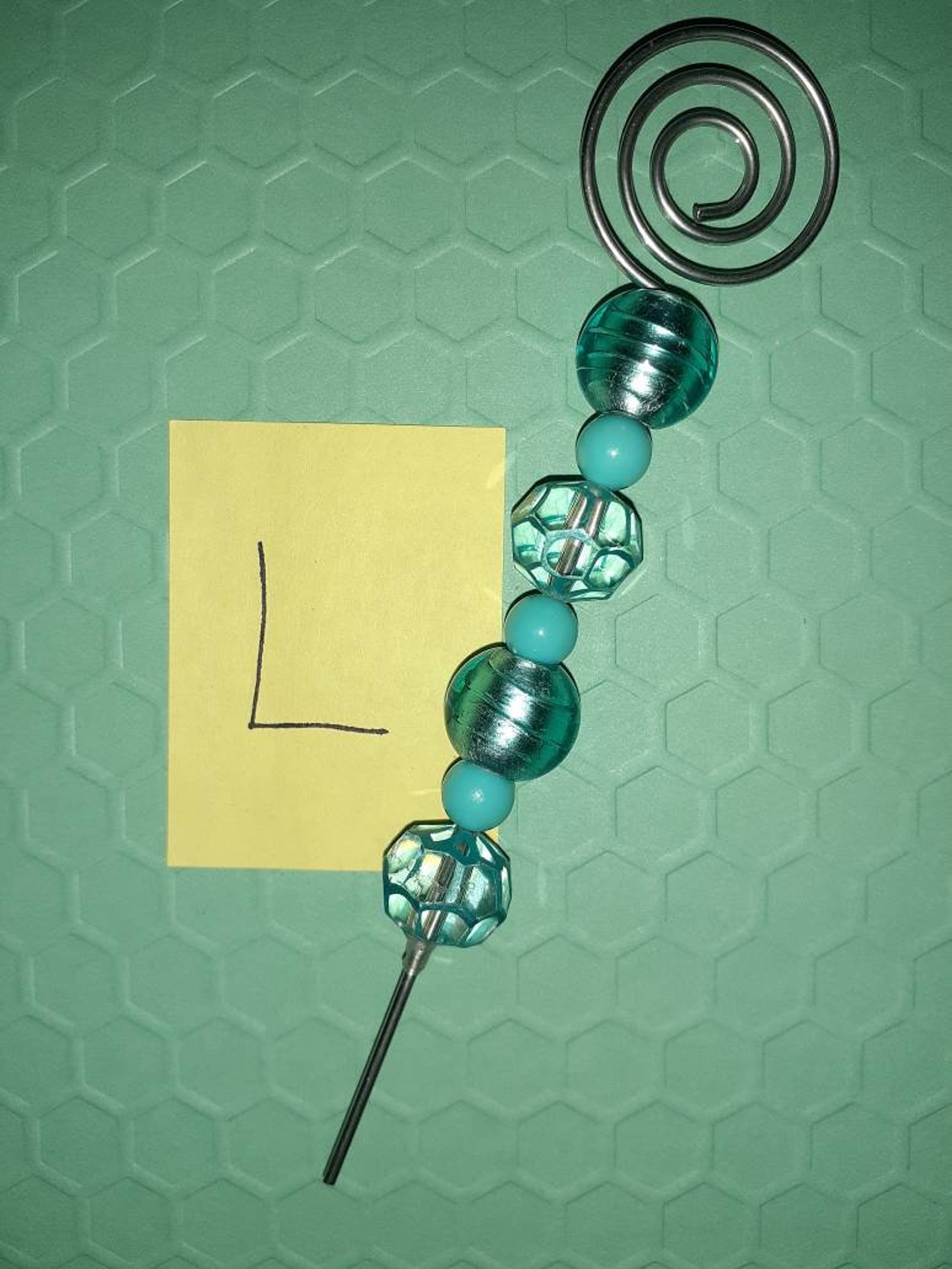 Beaded Plant Flower Garden Stakes Decorative Plant Pot Sticks Etsy