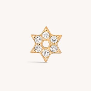 14K Gold Diamond Star Earrings | Natural Diamond Stud Earrings | Celestial Star Jewelry | Minimalist Dainty Gold Studs | Luxe Bridal Earring