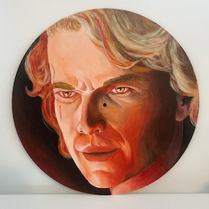 Anakin Hand Painted Vinyl Record
