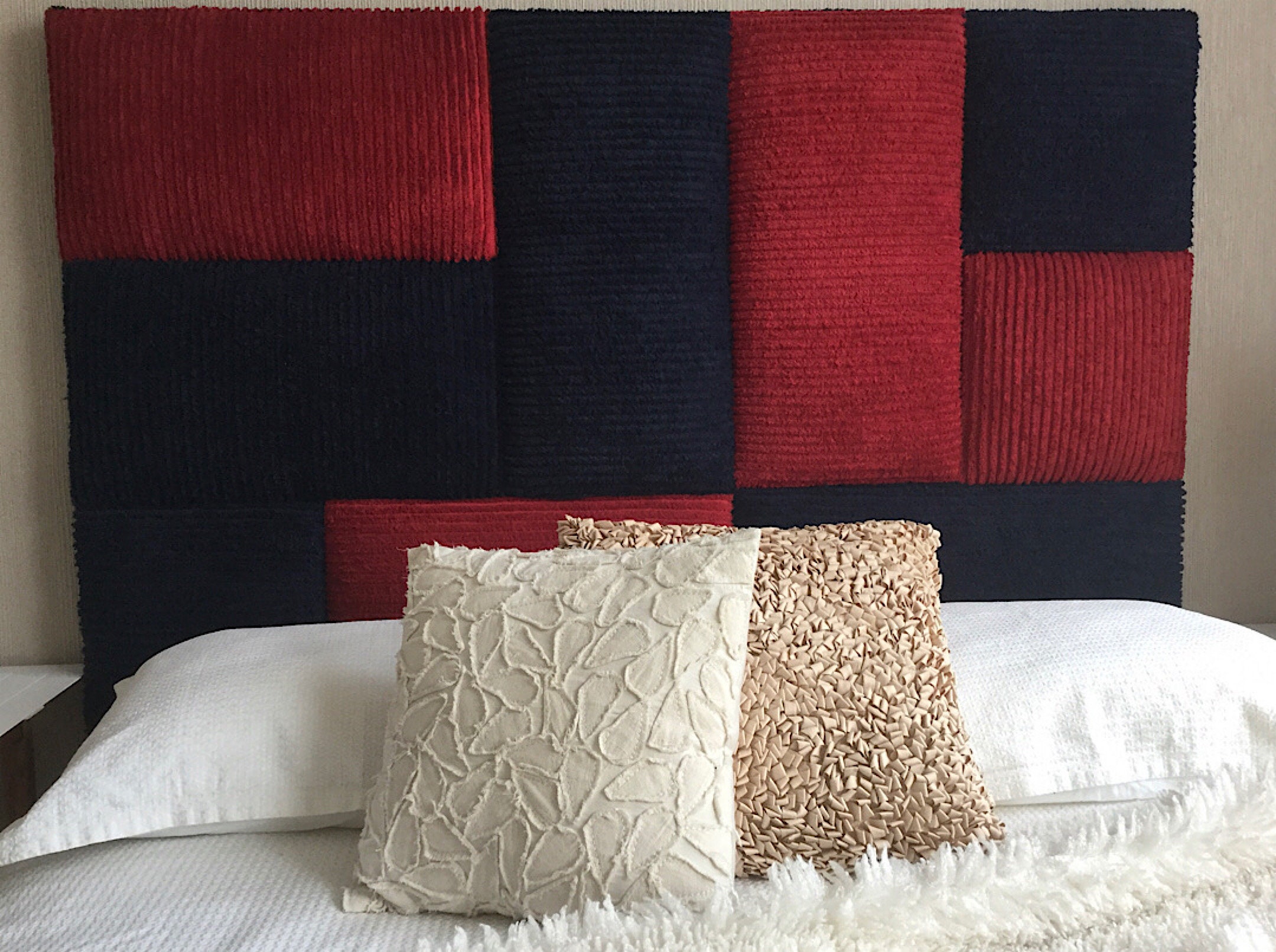 Unique Handmade Plush Upholstered Queen Size Headboard Etsy Australia