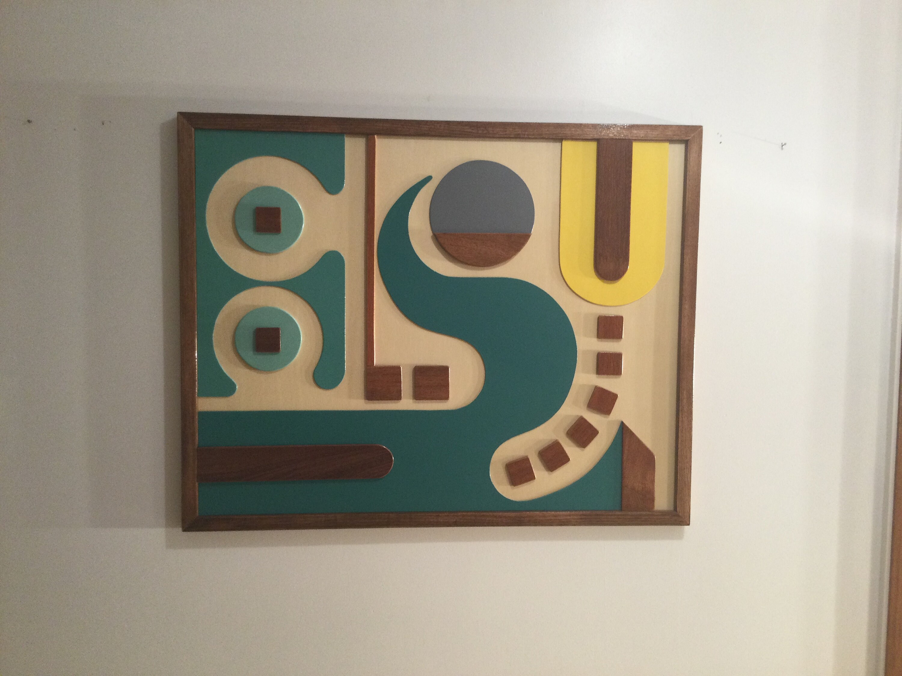 Mid Century 3D Modern Wall Art Colorful Textured Wall Hanging Etsy