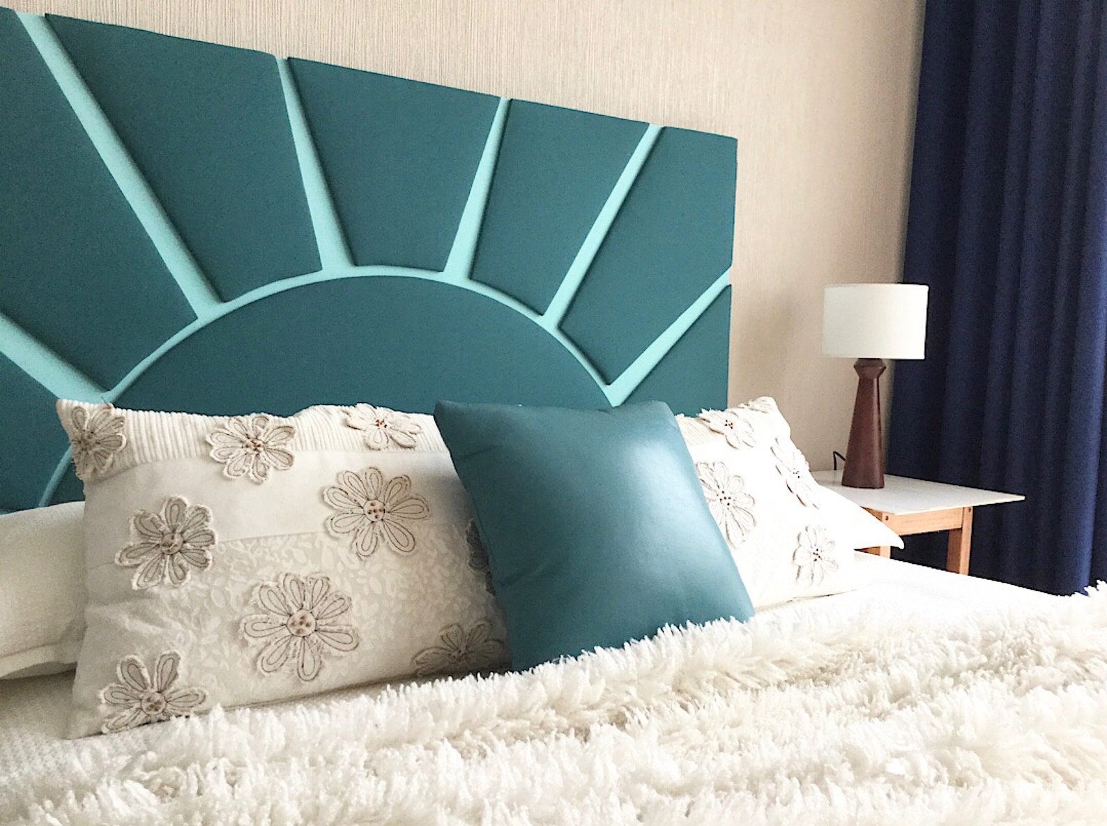 Unique Handmade Queen Size Upholstered Headboard. One of a Etsy