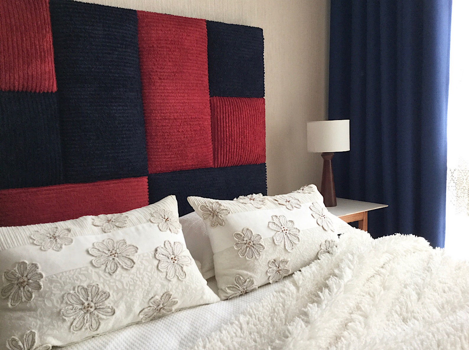 Unique Handmade Plush Upholstered Queen Size Headboard Etsy Australia