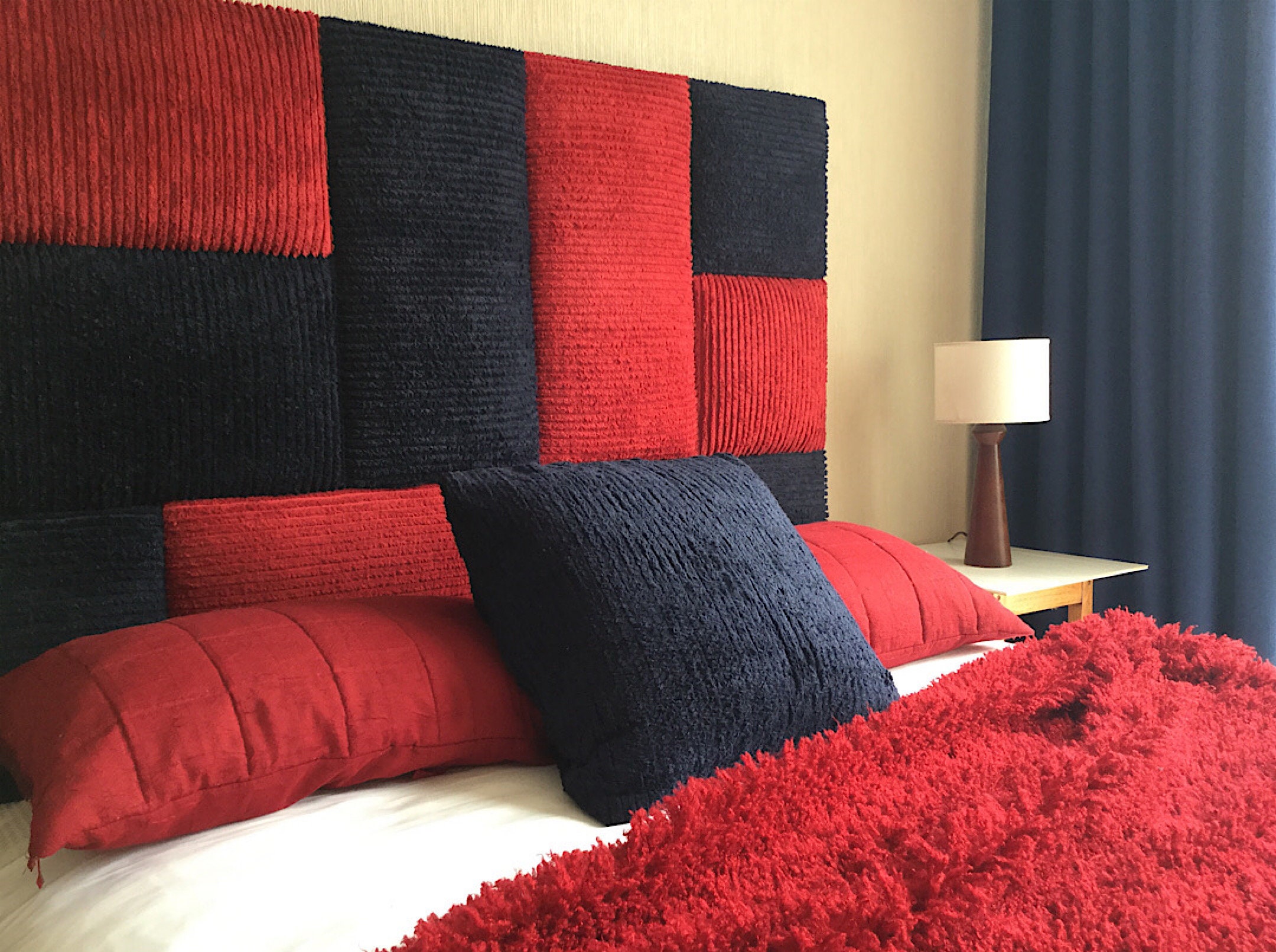 Unique Handmade Plush Upholstered Queen Size Headboard Etsy Australia