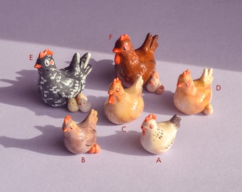 Polymer Clay Chickens