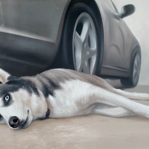 Hand Painted Pet Portrait from Photo, Custom Pet Painting on Canvas, Customized Pet Illustration, Made to Order Dog and Cat Painting,Dog art