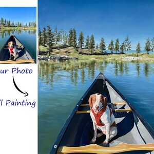 Oil Painting of Your Dog,Custom Pet Portrait from Photo,Dog Painting Commission, Cat Painting,Pet Portrait on Canvas,Pet Loss Memorial Gift
