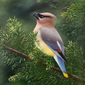 Custom Bird Oil Painting,Custom Pet Portrait from Photo,Bird Portrait on Canvas,Bird Artwork,Custom Animal Painting,Portrait Painting Gift