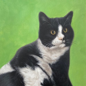 Custom Cat Portrait, Pet Painting Custom, Dog Oil Portrait, Pet Portrait from Photo,Personalized Cat Art,Cat Loss Memorial Gift,Cat Mom Gift
