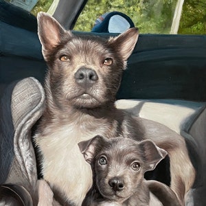 Aangepaste hond portret schilderij, huisdier olieverfschilderij van foto, handgeschilderd huisdier portret, aangepaste kat portret op canvas, huisdier verlies Memorial cadeau