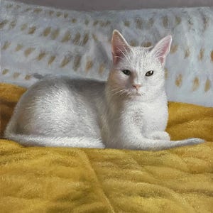 Custom Cat Painting from Photo,Cat Portrait Commission,Personalized Pet Portrait,Kitty Portrait,Cat Oil Portrait,Handmade Cat,Cat Loss Gift
