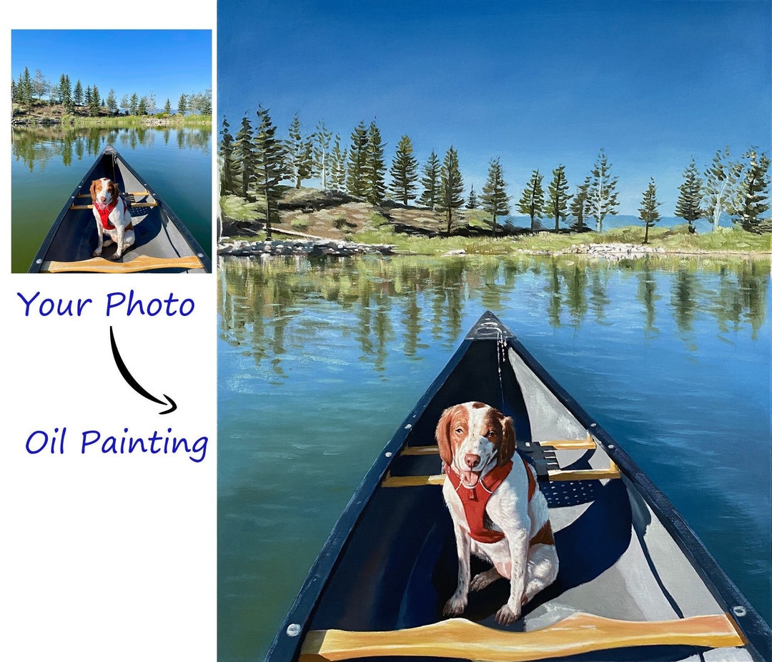Oil Painting of Your Dog,custom Pet Portrait From Photo,dog Painting
