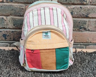 Hemp multi colored Bagpack