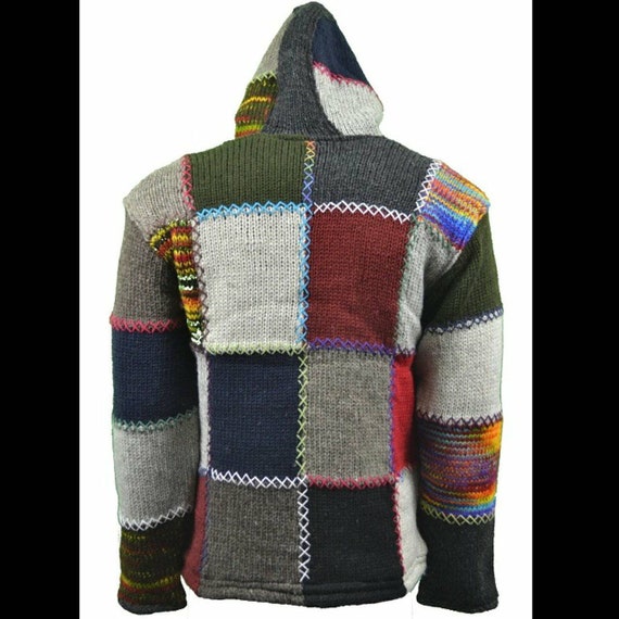Suéter de lana hecho a mano con forro polar hecho en Nepal Ropa Ropa de género neutro para adultos Sudaderas con y sin capucha Sudaderas 