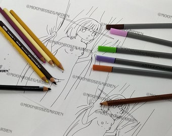 Nude Coloring Page | Etsy