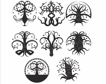 ケルトの生命の樹 4。ベクター ファイル cdr、dxf、eps、svg