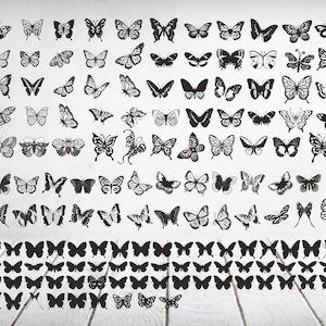 Butterflys collection. Vector files cdr, dxf, eps, svg