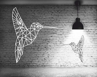 Polygon wall art P2. Geometric Bird. Vector cdr, eps, dxf, svg, pdf