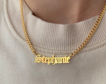 Name Chain Etsy Name Chain Etsy