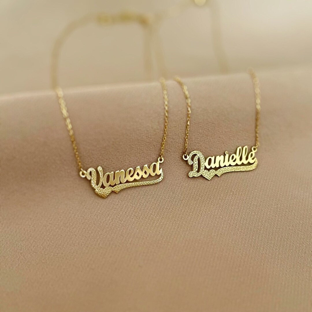 14K Name Necklace Personalized Necklace Necklace With Name Name