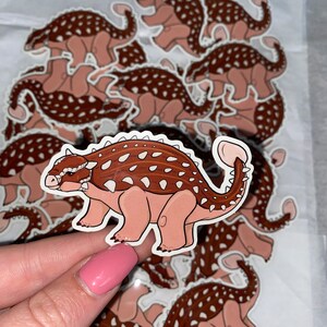 Brown Dinosaur Sticker