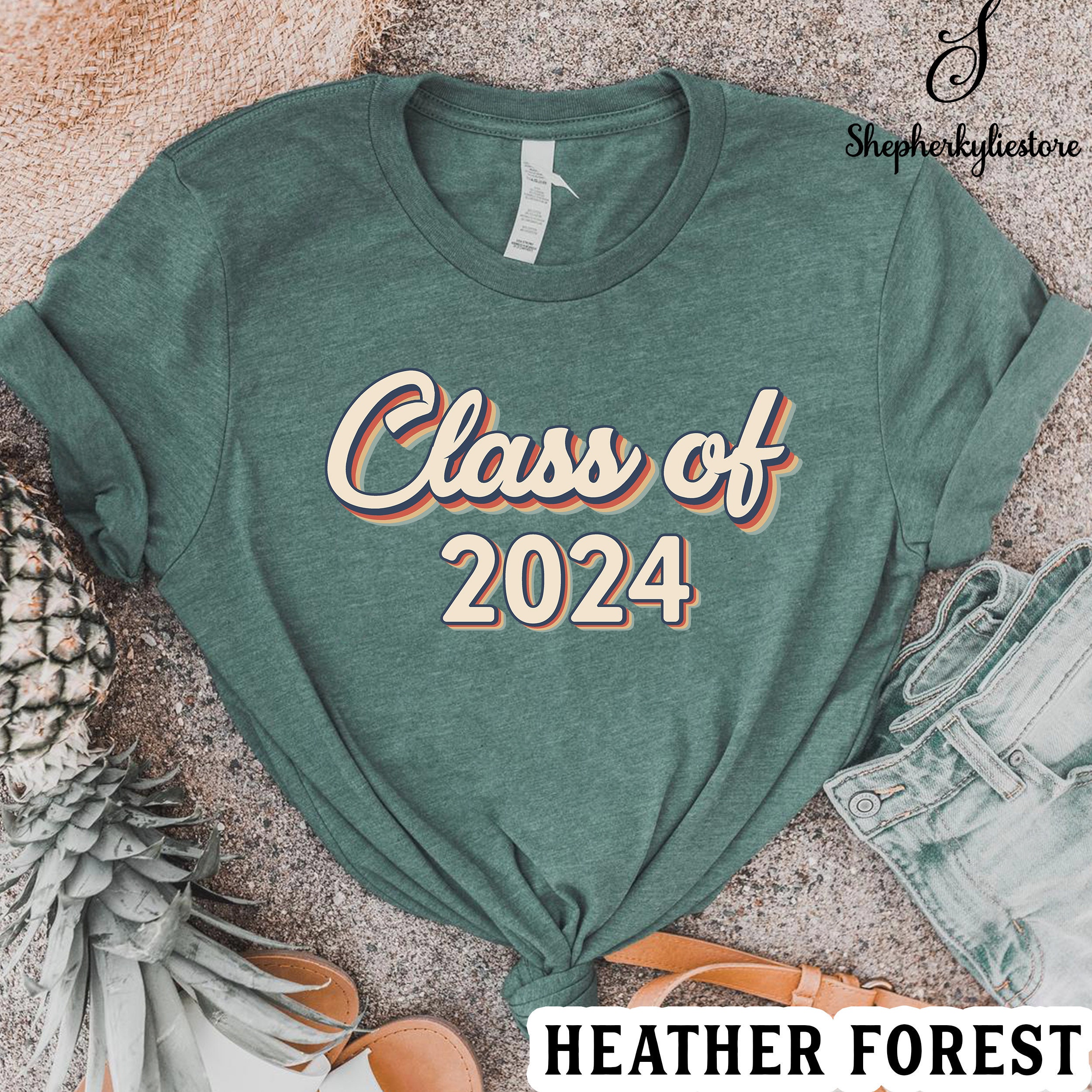 Class Of 2024 Shirt Graduation Shirt Class Of 2024 TShirt Etsy