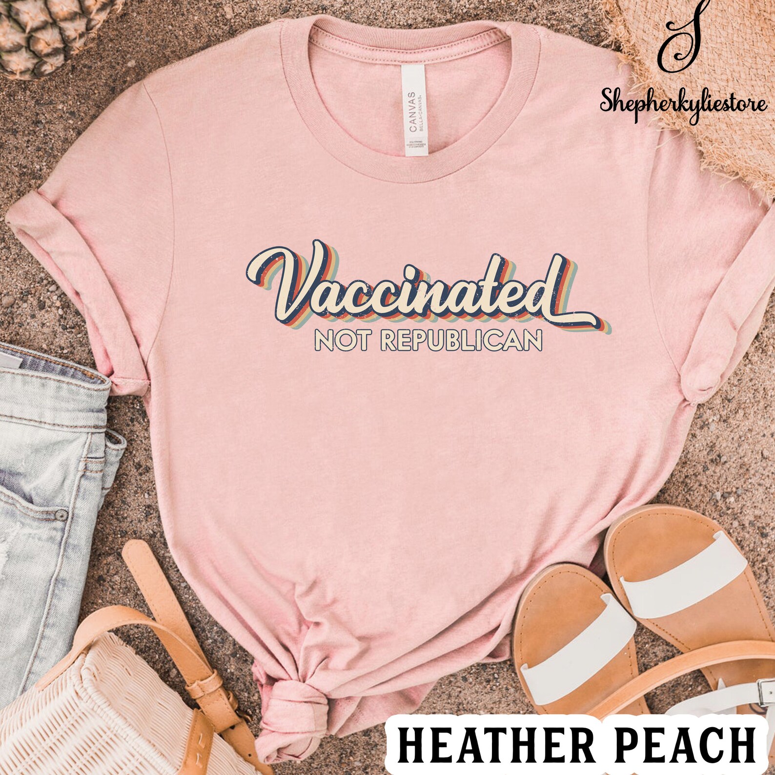Vaccinated Not Republican Funny Vaccine Shirt Vaccinated | Etsy