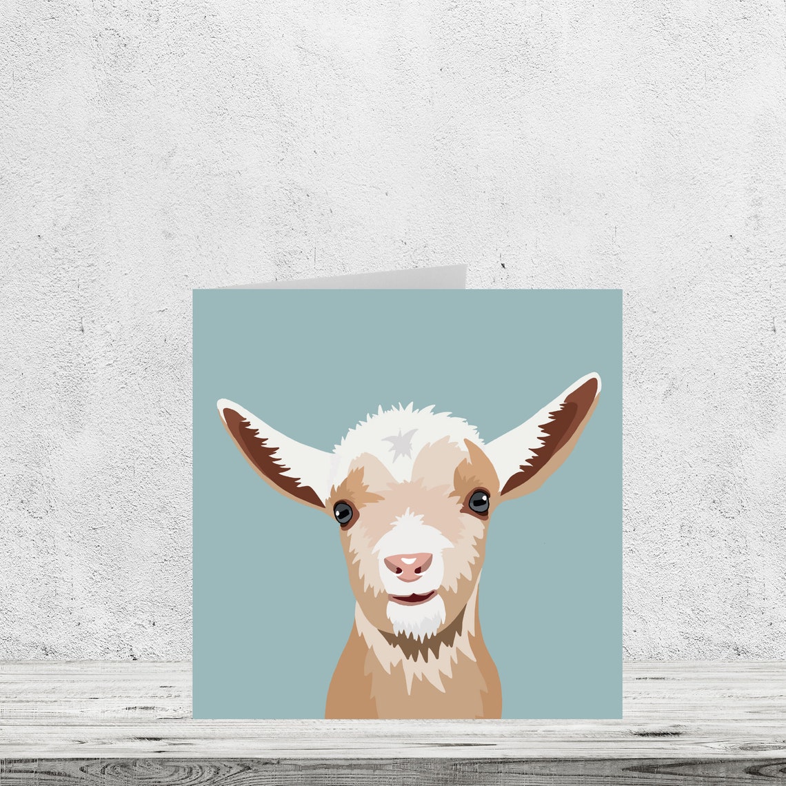 Goat All Occasion Card Greeting Card Birthday Thank You Etsy