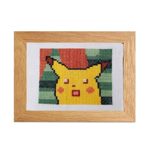 Shocked Pikachu Meme Cross Stitch PATTERN ONLY