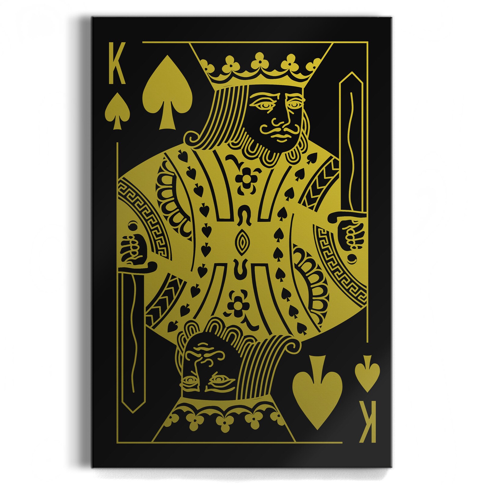 King of Spades canvas king card mural decoration for Etsy