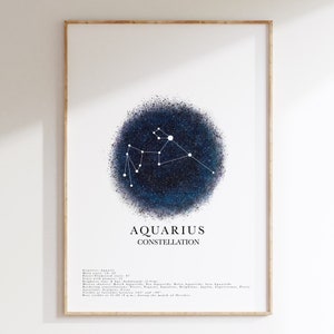 Sternzeichen Druck | Sternbild Design | Astrologie Poster | Personalisierte Sternzeichen | Weltall Geschenk | Sterne Druck | Nachthimmel
