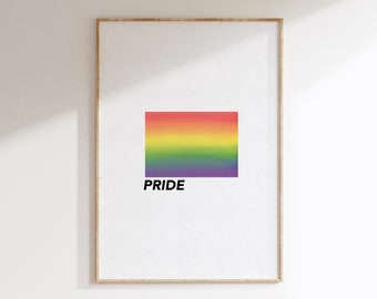Poster Print Unframed Love is Love Guide to Pride Flags - Etsy