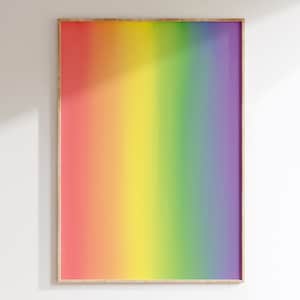 Rainbow Flag | Pride Print | Lesbian Art | LGBTQ Print | Gay Pride | Pride Gift | Gay Poster | Feminism Print | Gallery Wall | Wall Art