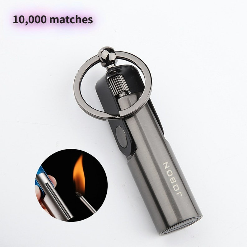 Retro Kerosene Lighter 10000 Matches Keychain Matchstick Waterproof Lighter for Fathers Day Gift Lighter for Halloween & Christmas Gift image 7