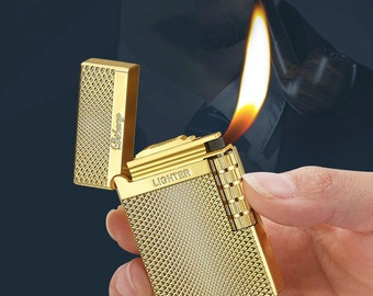 Thomas Shelby Feuerzeug, winddichte Feuerzeug Zigarre Zigarette Herren Gadget, Metall nachfüllbares Feuerzeug, Vatertagsgeschenk, Weihnachtsgeschenk