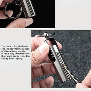 Retro Kerosene Lighter 10000 Matches Keychain Matchstick Waterproof Lighter for Fathers Day Gift Lighter for Halloween & Christmas Gift image 10