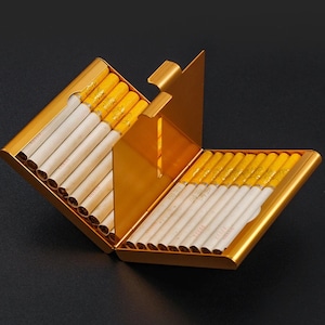Cigarillo Case 2 Cigarillo Capacity Cigar Case Small Case Handmade Case  Cigars Cigarillos Cigarettes Portable Travel Case 