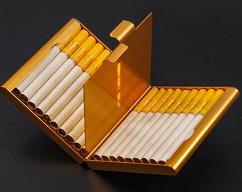 20 Cigarettes Cases Cover Creative Folio Cigarette Case Smoking Box Sleeve Pocket Tobacco Pack Cover