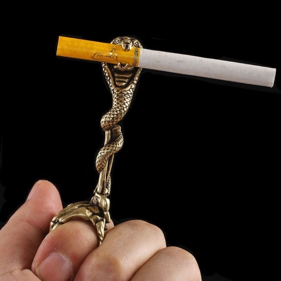 Vintage Ring Dragon Cigarette Holder Finger Clip Bronze Opening Adjustable Cigarette  Holder Smoking | Fruugo NL