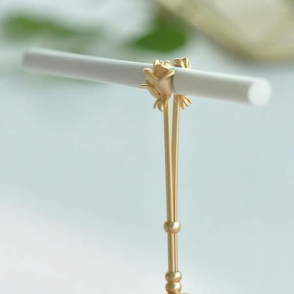 Rose Flower Cigarette Holder Ring, Ladies Men's Ring Cigarette Ring, Perfect Gift