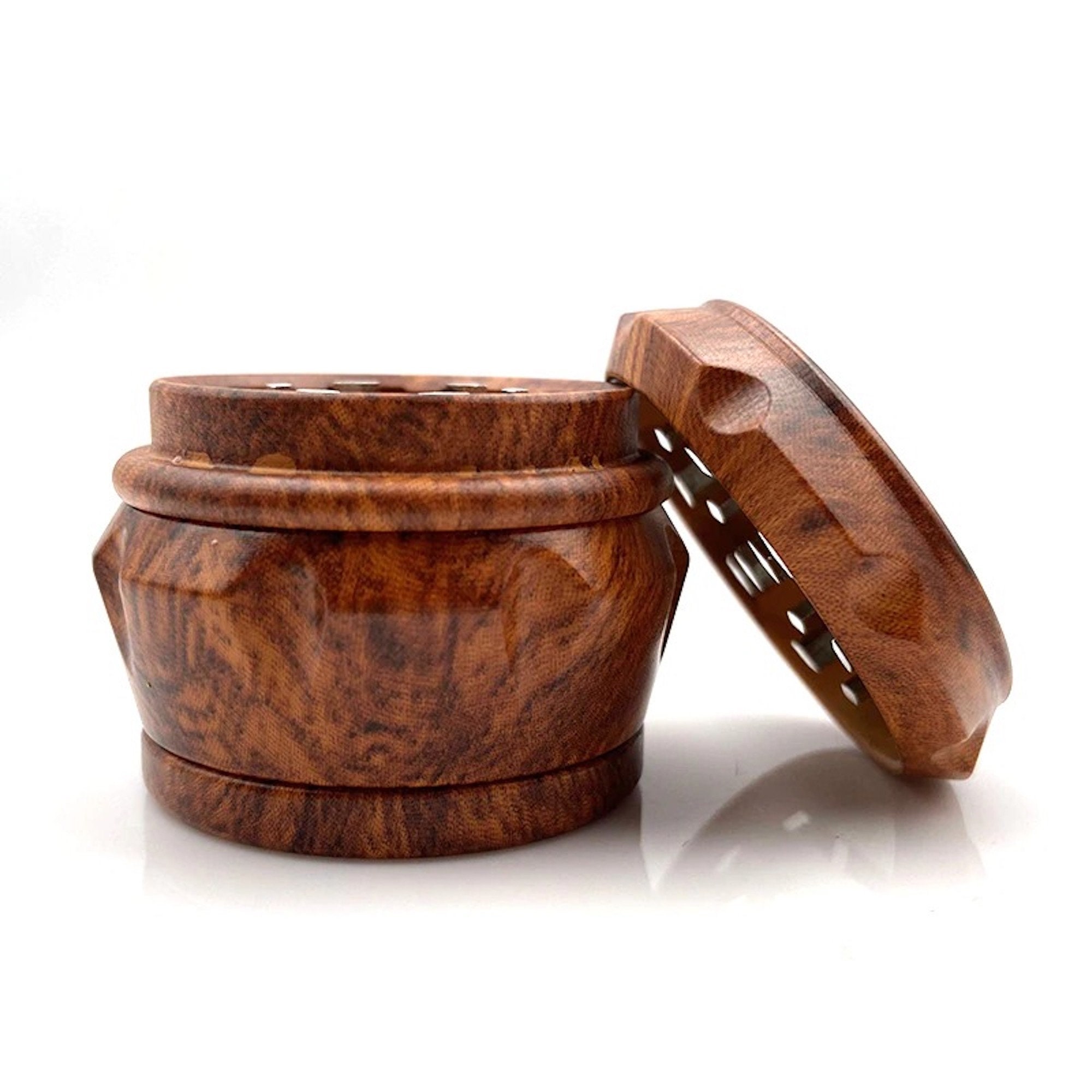 Tree of Life Carved Wooden Herb Grinder – www.