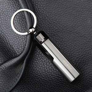 Retro Kerosene Lighter 10000 Matches Keychain Matchstick Waterproof Lighter for Fathers Day Gift Lighter for Halloween & Christmas Gift Black