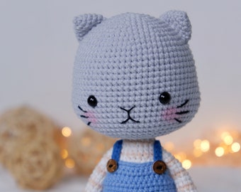 Amigurumi pattern - FinnTheCat - Crochet PDF pattern