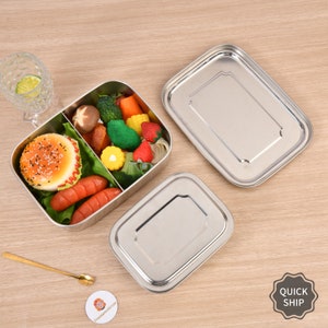 304 Stainless Steel Insulated Lunch Box Leak-proof Food Storage Container, Adult  Bento Box, Men, Wom