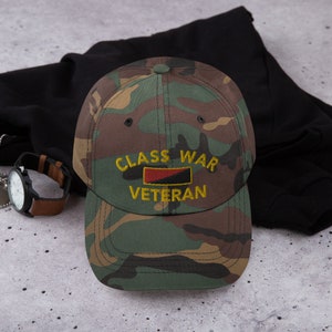 Class War Veteran Dad Hat Style Ballcap image 1