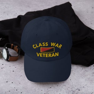 Class War Veteran Dad Hat Style Ballcap image 3