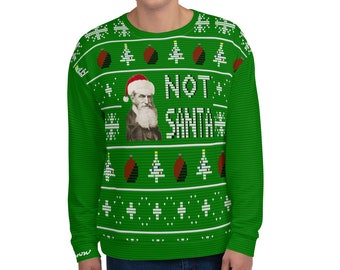 John Brown Christmas Holiday Ugly Sweater All-Over Print Sweatshirt – Not Santa